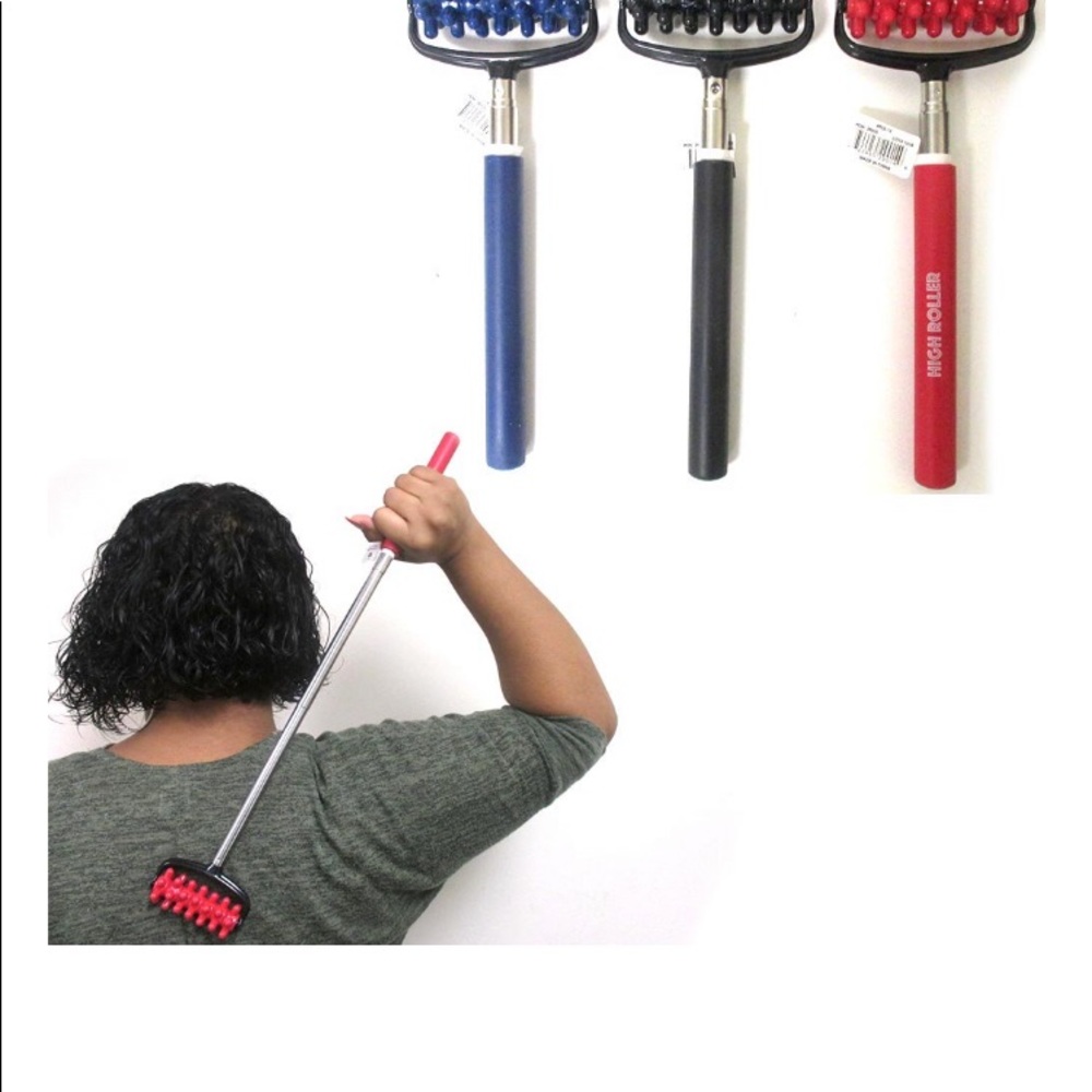 1 Telescopic Back Roller Massager Gift